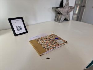 Libro para dejar tus opiniones sobre tu estancia.